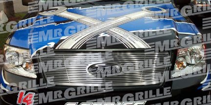 Satin Finish Stainless Steel One Piece Grille for the Ford F150