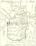 Wallmonkeys Peel and Stick Wall Decals - Antique Jerusalem Map - Removable Graphic