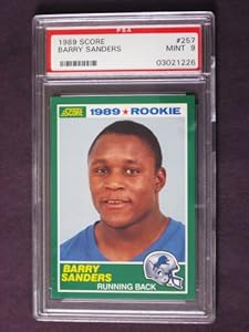 1989 Score Football BARRY SANDERS, RC 