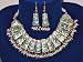 Womens Jewelry-bollywood Lac Aqua Gold Hand Made Necklace Set and Earrings in Multi Beads-3pc Set (Brand New) Free Shipping