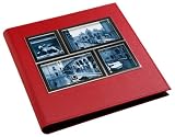 Umbra Horizon 5-up, 4-inch by 6-inch Album, Red and Chrome