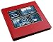Kitchen & Housewares : Umbra Horizon Metal and Faux Leather Photo Album Holds 260 4"x6" Photos - Chrome & Red