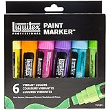 Liquitex 6 Piece Vibrant Professional Wide Paint Marker Set