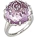 Sterling Silver Rose de France Amethyst Ring title=
