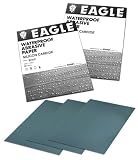 Eagle 102-0400 - 9x11 Silicon Carbide Flexible-Back Waterproof Sheets - Grit P400 - 50 shts/sleeve