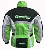Kinder Motocross Jacke grün weis schwarz Gr. 152/164