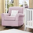 Dorel Asia The Mackenzie Microfiber Plush Nursery Rocker Chair, Pink