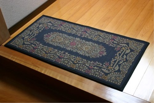 国産い草玄関マット　『ヴェルジェ』　サイズ：60x90cm　カラー：ブラック(#8803660)