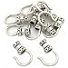 10 Sterling Silver Cord End Hook Cap Bead Beading 2.4mm