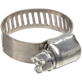 Precision Brand M6P Micro Seal, Miniature Partial Stainless Worm Gear Hose Clamp, 5/16" - 7/8" (Pack of 10)