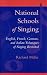 National Schools of Singing: English, French, German, and Italian Techniques of Singing Revisited