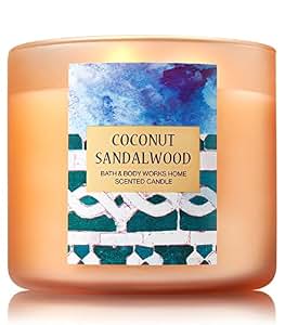 Amazon.com: Bath and Body Works Coconut Sandalwood Candle - Large 3 ...