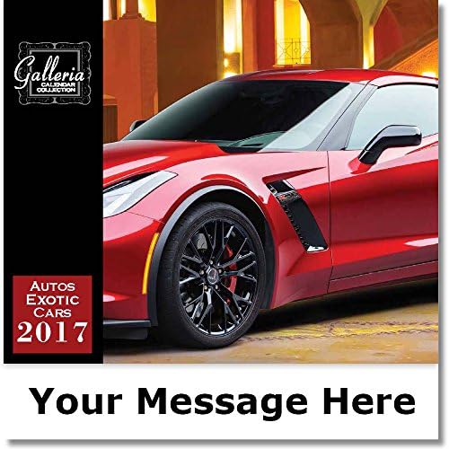 Promotional Calendars - Exotic Cars Spanish-English Bilingual 2017 Promo Calendars For Business Personalized with your Company Name, Logo &amp; Advertising Message to Promote Your Business All Year Round