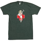 Nurse Tattoo Vintage Poly-Cotton T-Shirt