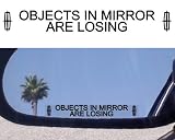 (2) MIRROR DECALS with logos for LINCOLN AVIATOR CONTINENTAL LS MKS MKX NAVIGATOR TOWN CAR ZEPHYR MKZ MARK SERIES