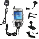 Car / Auto Multi Adapter Mount Holder GPS Navigation Kit for the Verizon Treo 700w with built in charger - Gomadic Brand