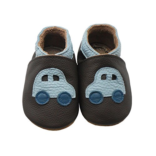 Sayoyo Baby Car Soft Sole Leather Infant Toddler Prewalker Shoes