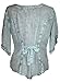 Agan Traders 2025 Summer Medieval Vintage Short Sleeve Embroidered Blouses - Button Down Comfy Summer Tops for Women
