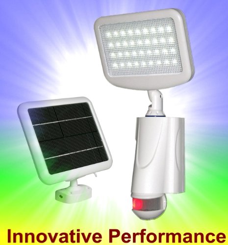 eLEDing Pure Digital Solar Powered Motion Activated LED Security Flood Lights