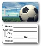 Large Soccer Luggage / Bag Tag 11 3" x 5.5"