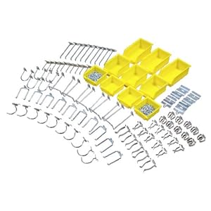 Triton Products 76995 DuraHook Pro-Series Pegboard Hook and Bin Assortment