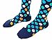 CompressionZ 20-30 mmHg Compression Socks Men & Women - Knee High Support Stockings (Ocean Dots, Small)