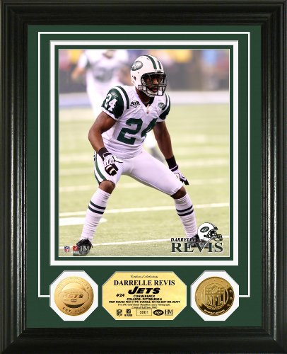 Highland Mint NFL New York Jets Darrelle Revis 24KT Gold Coin Photomint