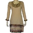Womens Long Sleeve Cotton Top Kurti Size L