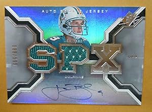 Signed John Beck Jersey - 2007 SPx RC 2X #202 #088 599 DOLPHINS - NFL Autographed Game Used Cards