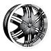 DIP Phoenix (Series D36) Black with Machined Lip - 24 x 9 Inch Wheel