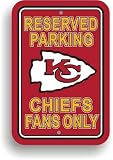 KANSAS CITY CHIEFS Parking Sign
