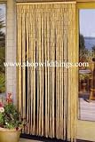 Plain Bamboo Beaded Curtain 70 Strands