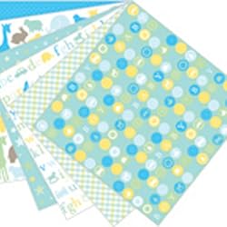 Martha Stewart Crafts Baby Boy Pad, 24 Sheets, 12 by 12 inches