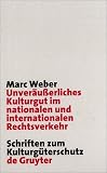 Unveräußerliches Kulturgut im nationalen und internationalen Rechtsverkehr