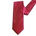 Towergem Extra Long Fashion Tie XL Mens Woven Jacquard Red Solid XL Necktie 63