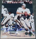 Ken Stabler Oakland Raiders Action 8x10 Autographed Photograph
