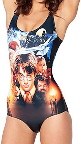 Women's 3D Printed One Piece Swimsuit Tight Stretch Monokini Bikini Swimwear