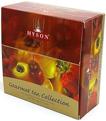 "GOURMET COLLECTION" (Black Tea) "HYSON", 60 Teabags and 6 Flavors in Cardboard Carton 90g. Ceylon