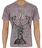 Ring of Fire Snakes and Sword 100% Cotton Adult T-Shirt