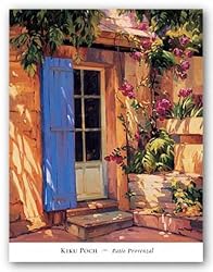 Patio Provenzal by Kiku Poch 19.625"x23.625" Art Print Poster