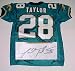 Fred Taylor Jacksonville Jaguars NFL Autographed Authentic Wilson Jersey