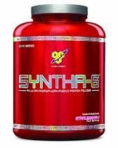 BSN Syntha-6 Protein Powder, Strawberry Milkshake, 5.04 Pound