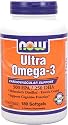 Now Foods Ultra Omega 3, Fish Oil Soft-gels, 180-Count