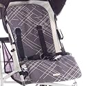 Maclaren Reversible Stroller Liner - Argyle Engraved - Charcoal/Silver