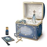 Heirloom Porcelain Musical Prayer Box: Our Lady Treasury Of Prayer by The Bradford Exchange