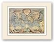 World Map (18th Century) by Pierre Bourgoin 12"x17" Art Print Poster