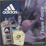 ADIDAS GIFT SET TEAM FORCE AFTER SHAVE 3.4 FL. OZ. ANIT-PRESPIRANT 2.8 OZ. DEODERANT