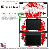 Nintendo DSi Skin Big Kiss Red on White WraptorSkinz Skins (DSi NOT INCLUDE ....