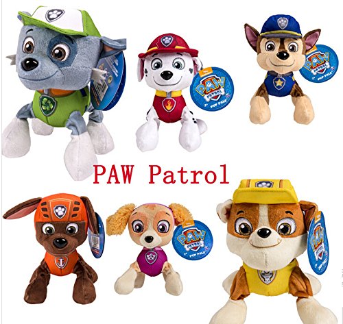 Nickelodeon Paw Patrol - Plush Pup Pals-Ã¯Ë†marshallÃ¯Å’ ZumaÃ¯Å’rockyÃ¯Å’rubbleÃ¯Å’chaseÃ¯Å’skyeÃ¯Å’ryderÃ¯â€°7pcs 8 Inch