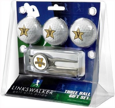 Vanderbilt Commodores 3 Golf Ball Gift Pack W/ Kool Tool - Ncaa College Athletics